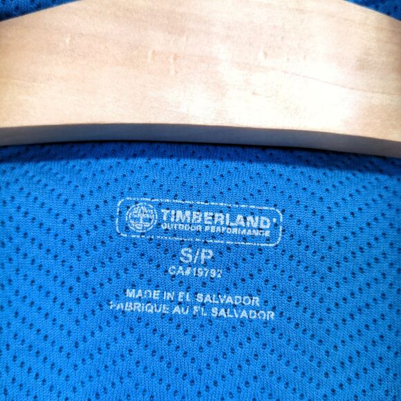 Timberland Outdoor Performance Sweater Men's Blue Small Polyester Wool Blend - Picture 8 of 12